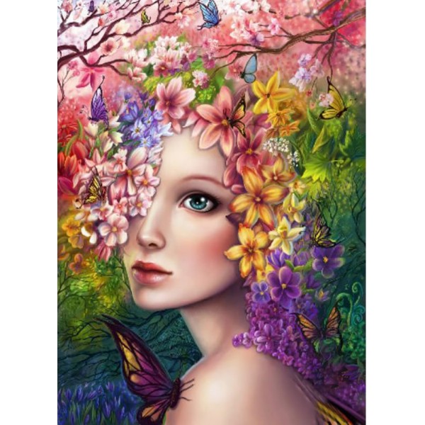 Flower Fairy-- 40*50cm Painting By Numbers UK